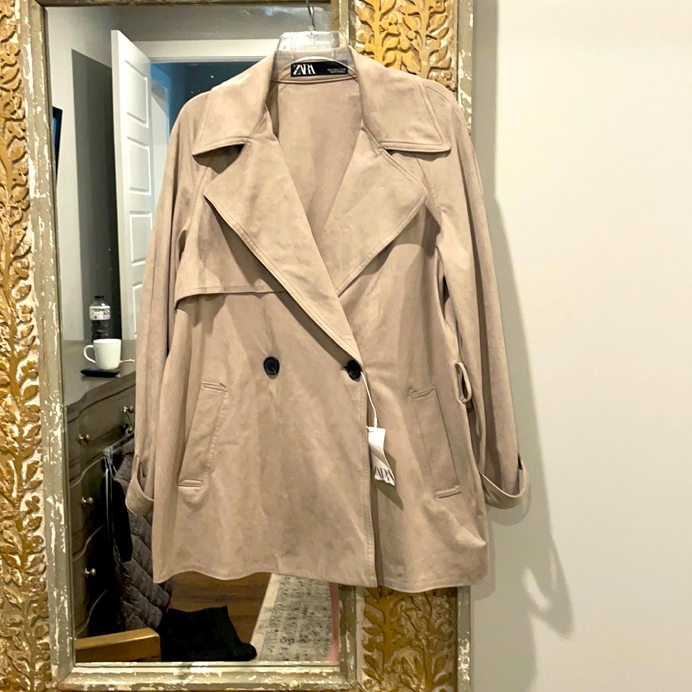 Zara suede jacket.